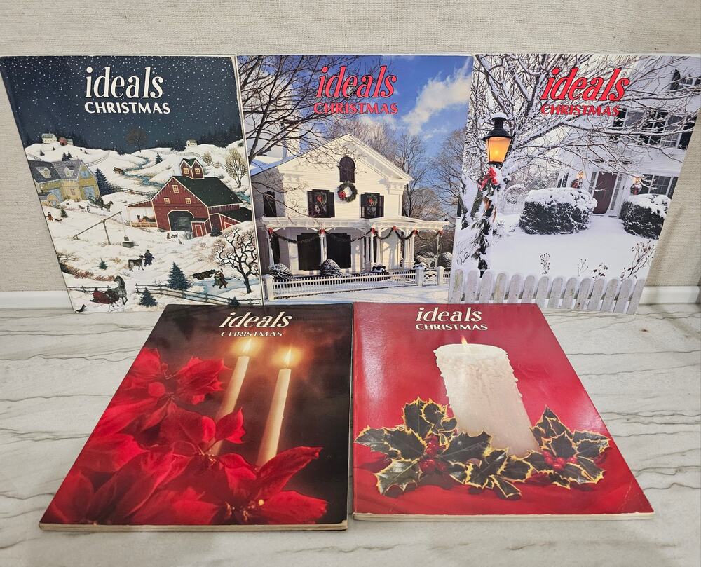 IDEALS Magazine Lot 5 Christmas Editions 1979 1984 1990 1993 1997